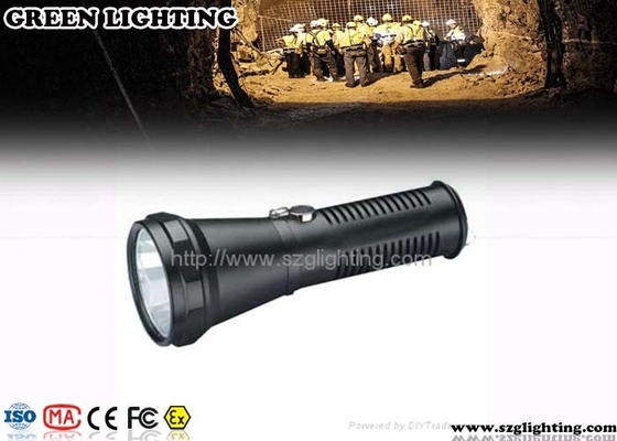 Isi Ulang Explosion Proof Torch 400 Meter Rentang Pencahayaan Sumber Cahaya LED 5W