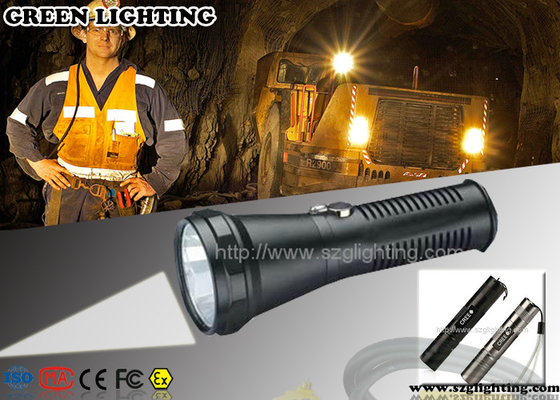 Isi Ulang Explosion Proof Torch 400 Meter Rentang Pencahayaan Sumber Cahaya LED 5W