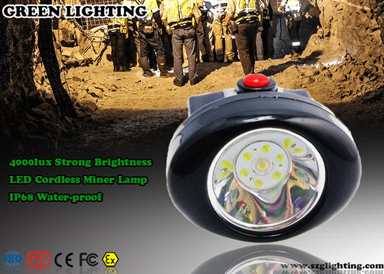 Lampu Penambangan Batubara Nirkabel 3500 Lux IP65 96 Lum 3.7V Tegangan Terukur