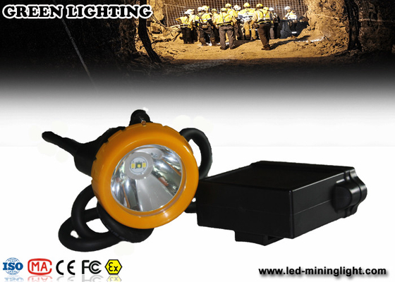 15000LUX kecerahan yang kuat IP68 ATEX bersertifikat lampu depan led yang dapat diisi ulang tahan ledakan