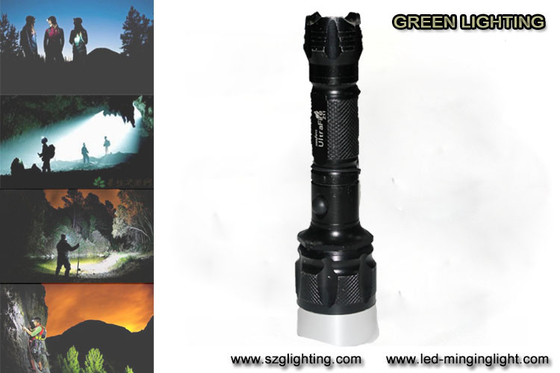 Lampu Senter Isi Ulang IP67 10W, Senter Lumen Tinggi 25000 Lux 1200