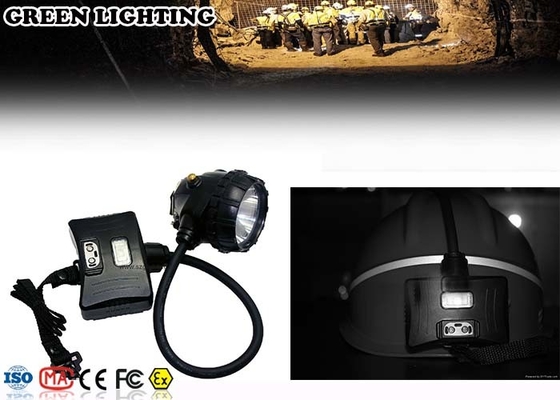 15000 Lux Isi Ulang LED Headlamp Dengan Lampu Peringatan Belakang Jenis Semi Corded