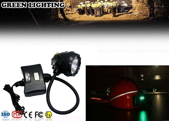 15000 Lux Isi Ulang LED Headlamp Dengan Lampu Peringatan Belakang Jenis Semi Corded