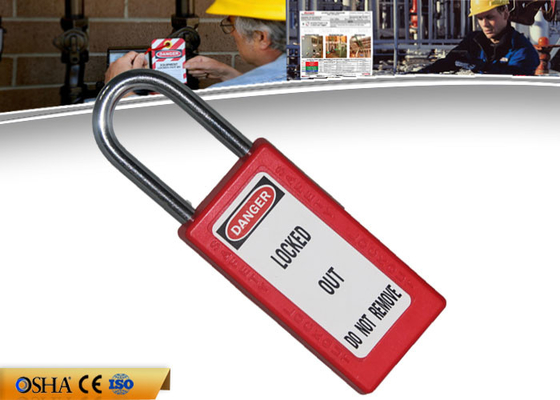ZC-G81 Safety Lockout Padlocks Long Body Steel Shackle Ringan