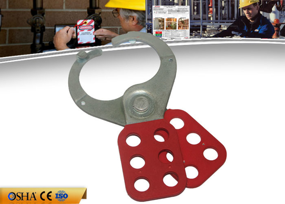 ZC-K21 Economic Steel Lockout Hasp 6 Prying Resistant Hook ABS Coated Body