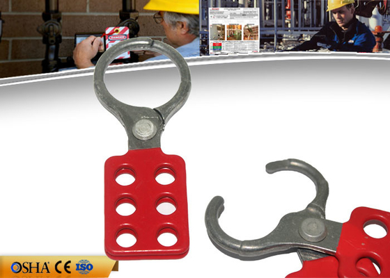 ZC-K12 Vinyl Coated Aluminium Hasp, 1.5 `` 6pcs Padlocks 39g Hasp Lockout