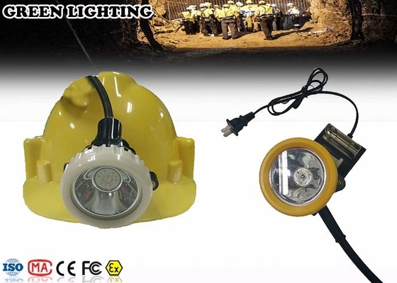 IP68 Rechargeable Led Headlight, 4000 Lux Corded Hard Hat Light Isi Ulang