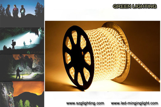 SMD5050 7.2W / M 0.6A Lampu LED Strip Fleksibel Berwarna-warni IP67 Tahan Air Grade