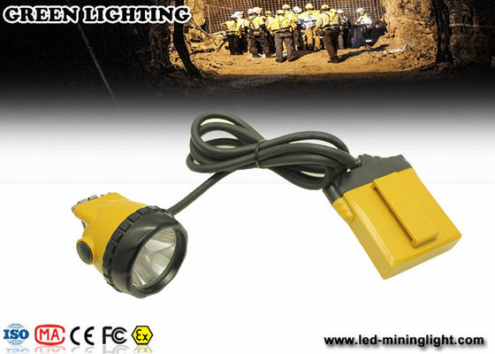Yellow KL12LM 25000lux Mining penambang dijalin dgn tali Penambang lampu 4 level pencahayaan dengan baterai 12 ah