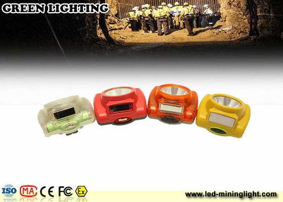 Berat Ringan PC Meterial Kl2.6lm Led Mining Headlamp 6000lux Dengan Layar Oled