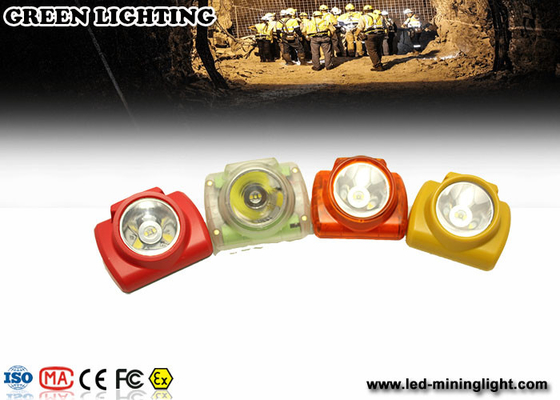 Berat Ringan PC Meterial Kl2.6lm Led Mining Headlamp 6000lux Dengan Layar Oled
