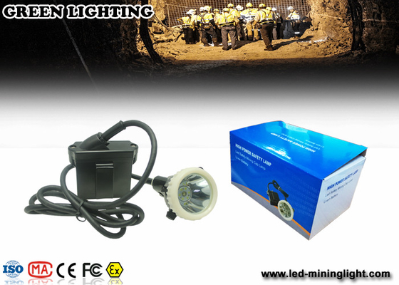 4000 Lux / 6.6ah Waterproof Safety Led Cap Lamp Dengan Baterai Li-Ion, Waktu Kerja Yang Lama