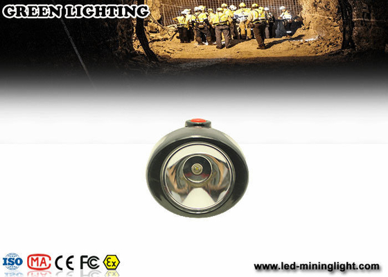 Black OEM Anti Explosive Rechargeable Miners Headlamp 10000 LUX Kecerahan Tinggi