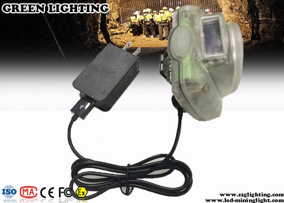 230g 3W Cool White Cordless LED Mining Cap Lamp 13000 Lux Brightness Anti - Explosive