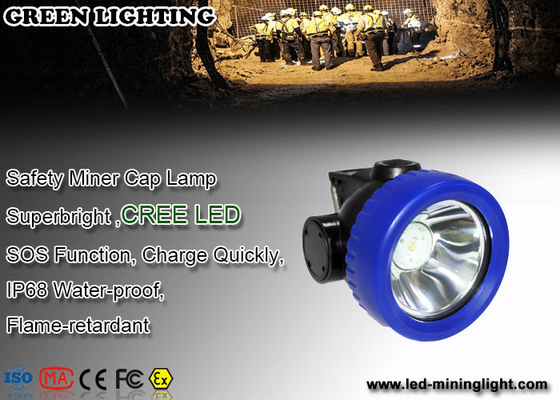 Rekreasi Luar Ruangan Multi tujuan LED headlamp hard hat, Miner Cap Lamp Hunting