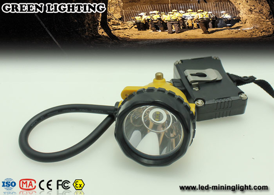 28000 Lux Explosion Proof LED Mining Headlamp, IP68 Waterproof Miner Cap Lamp