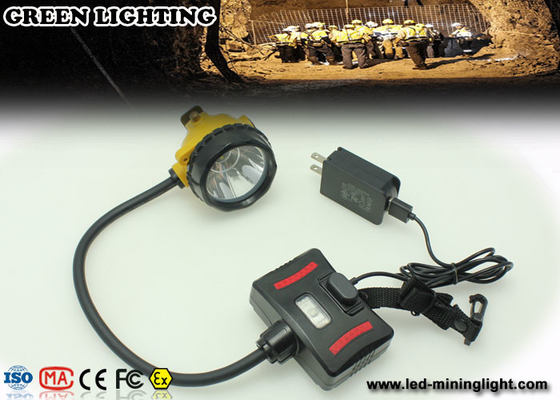 28000 Lux Explosion Proof LED Mining Headlamp, IP68 Waterproof Miner Cap Lamp