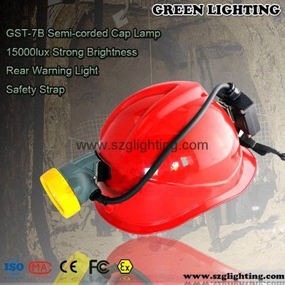 Lampu Pertambangan Batubara Semi Corded 350MA digital anti ledakan IP68 GST -7B 8000 Lux