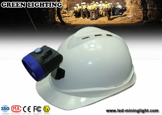 Lampu depan topi keras anti ledakan tanpa inti warna-warni 6000 Lux, arus lampu utama 230 mA