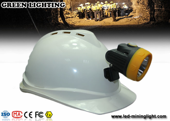 Lampu depan topi keras anti ledakan tanpa inti warna-warni 6000 Lux, arus lampu utama 230 mA