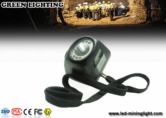 Lampu penambang led hitam 234G IP68, USB charge led mining headlamp Sertifikasi CE