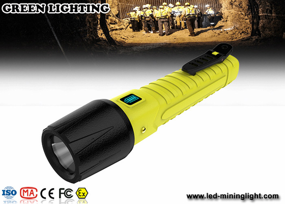 20000 Lux super brightness Pengisi daya USB magnetik Explosion Proof Torch dengan OLED
