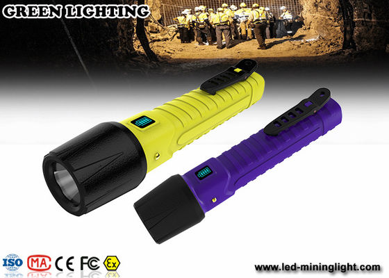 Tahan benturan keamanan ledakan bukti obor 10W 270mA Cree pencahayaan LED