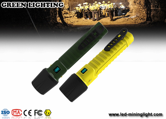 Senter tahan ledakan baterai lithium ion 10W, senter LED isi ulang daya tinggi
