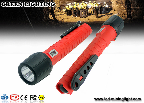 Senter tahan ledakan baterai lithium ion 10W, senter LED isi ulang daya tinggi