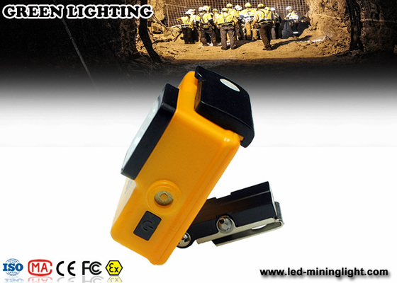 PC 6.4ah 3.7v Battery Cree Led Mining Light, Lampu Penambang Untuk Topi Keras