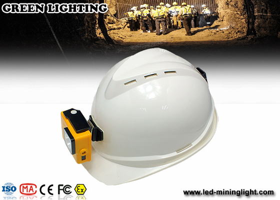 PC 6.4ah 3.7v Battery Cree Led Mining Light, Lampu Penambang Untuk Topi Keras