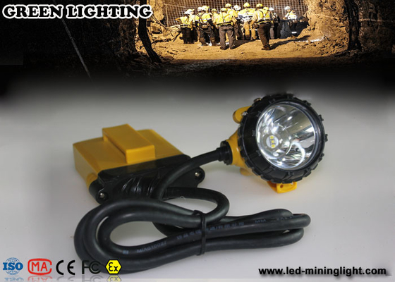 25000 Lux 12Ah Battery 3W LED Coal Mining Lights dengan 4 Tingkat Pencahayaan