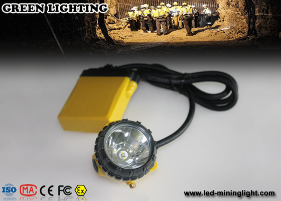 25000 Lux 12Ah Battery 3W LED Coal Mining Lights dengan 4 Tingkat Pencahayaan