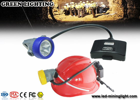 IP68 Waterproof High Lumen Hard Hat Light Kaca Dikeraskan 3mm Isi Ulang
