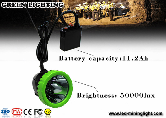 1500mA 3.7V Isi Ulang LED Headlamp Lampu Keselamatan Pertambangan IP67 Tahan Air