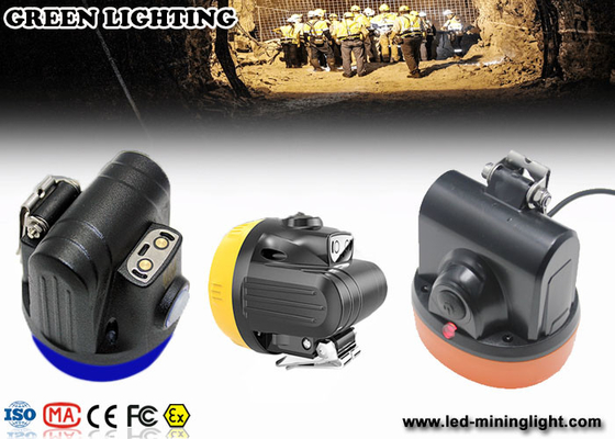 2.8Ah Baterai Lithium-ion IP68 LED Miners Headlamp untuk Topi Keras dengan Kait Baja Bergerak