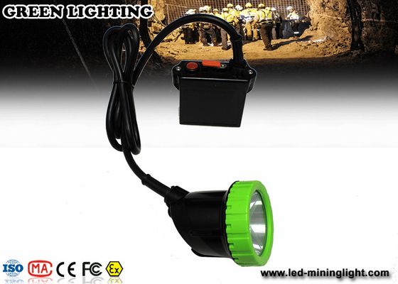Lampu Penambangan LED kabel panjang Dengan Baterai Lithium 1500mA 3.7V, Headlamp Tahan Benturan