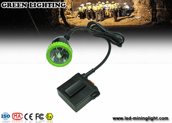 Lampu Penambangan LED kabel panjang Dengan Baterai Lithium 1500mA 3.7V, Headlamp Tahan Benturan