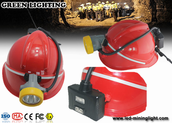 Ledakan IP68 Lumen Tinggi - Lampu Penambangan Batubara Bukti, Headlamp Penambang Batubara Baterai Li ion 5.6Ah