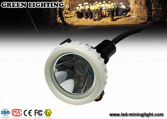 3.7V 6.6Ah Lithium Battery Wire Mining Headlamp, IP68 Kelas Pencegahan Air Tertinggi