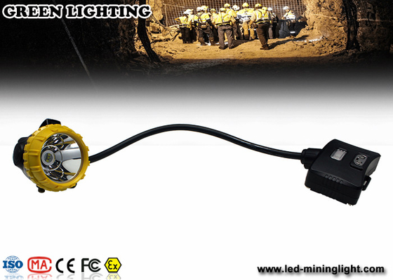 15000lux Lampu Pertambangan LED Kecerahan Tinggi IP68 Waterproof Miners Cap Lamp