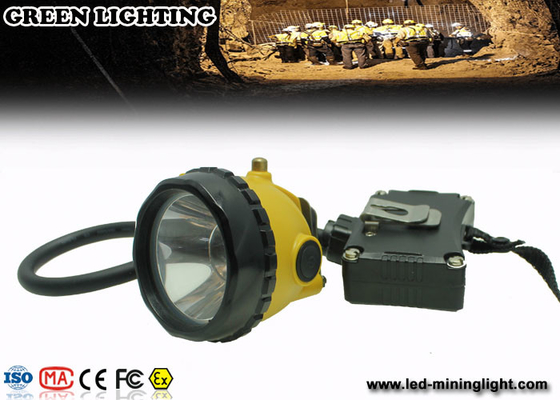 Lampu Helm Penambang Baterai Li - Ion Isi Ulang 6.8Ah Dengan Kecerahan 15000Lux