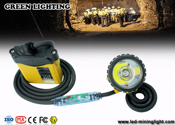 25000 Lux Waterproof LED Mining Light Dengan Peringatan Lampu Merah pada Kabel