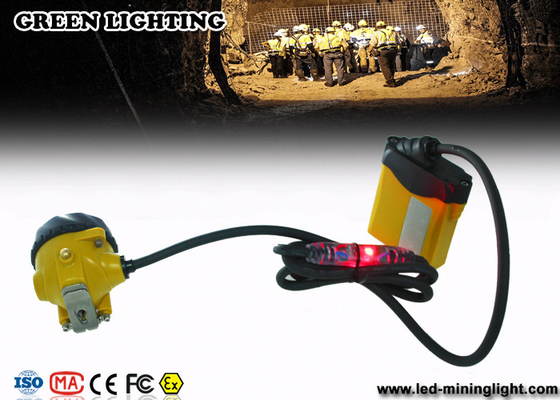 25000 Lux Waterproof LED Mining Light Dengan Peringatan Lampu Merah pada Kabel
