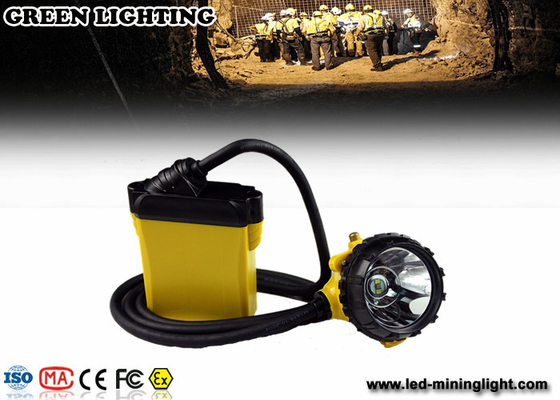 25000lux Lampu Depan LED Isi Ulang dengan Kabel, Lampu Penambang Bukti Ledakan untuk Topi Keras