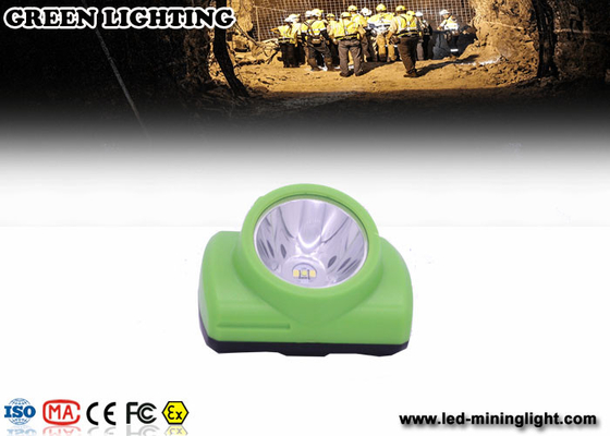 Green Led Mining Headlamp, Lampu Depan Terowongan Bawah Tanah Bukti Peledak Terang