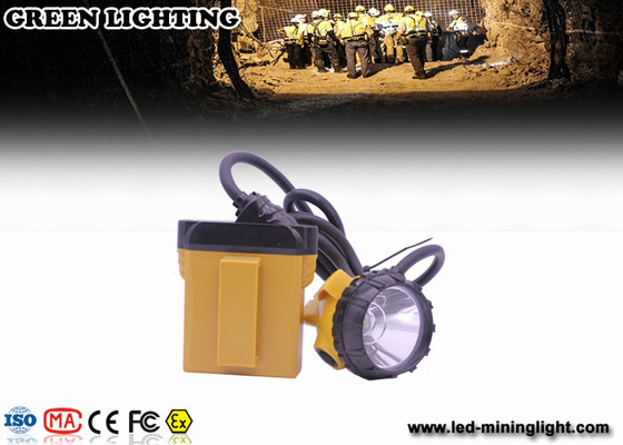 25000 Lux Portable Rechargeable LED Headlamp ATEX 2A Charger Kapasitas Baterai Besar