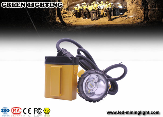 25000 Lux Portable Rechargeable LED Headlamp ATEX 2A Charger Kapasitas Baterai Besar