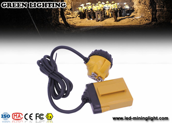 25000 Lux Portable Rechargeable LED Headlamp ATEX 2A Charger Kapasitas Baterai Besar