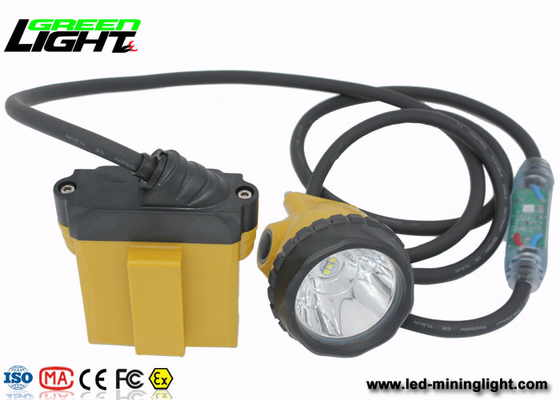 Explosion Proof IP 68 LED Mining Lamp dengan Security Cable Light, 28000 Lux Miners Cap Lamp